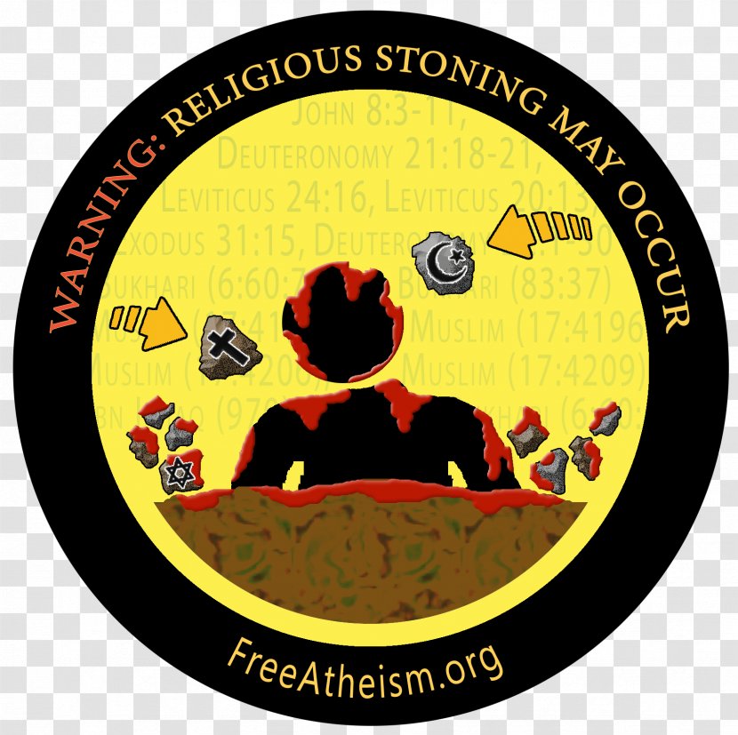 Negative And Positive Atheism Patch Islam Image - Yellow - Atrocity Icon Transparent PNG
