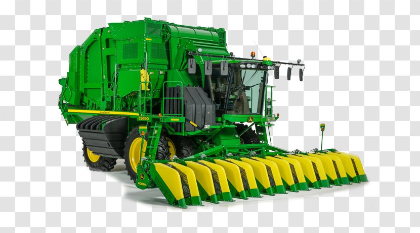 John Deere Agriculture Cotton Picker Tractor Heavy Machinery - Mode Of Transport Transparent PNG