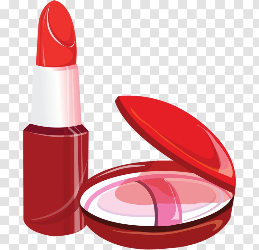 Compact Face Powder Lipstick Cosmetics Clip Art Transparent PNG