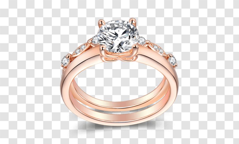 Wedding Ring Silver Engagement - Marriage - Morning Dew Transparent PNG