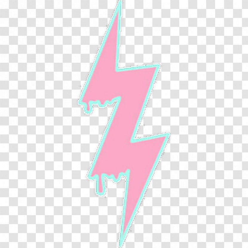 Pastel Pink Drawing Lightning - Flower - Thunder Bolt Transparent PNG