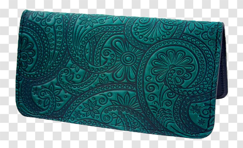 Wallet Leather Handbag Messenger Bags Coin Purse - Credit Card - Paisley Transparent PNG