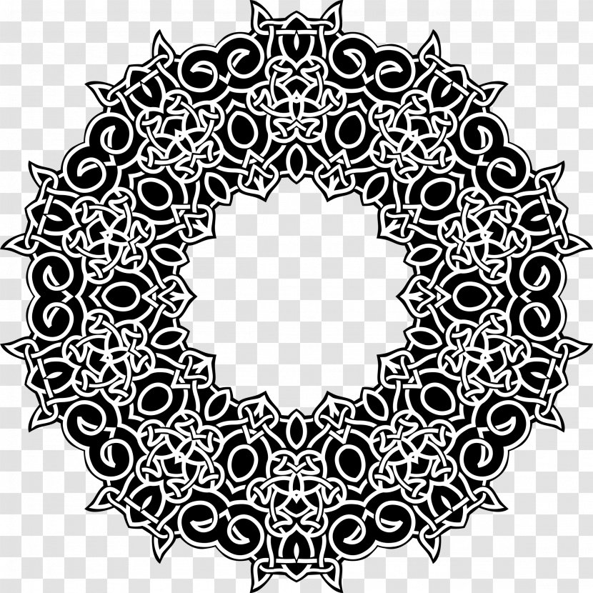 Prophet Islamic Art Celtic Knot - Monochrome Transparent PNG