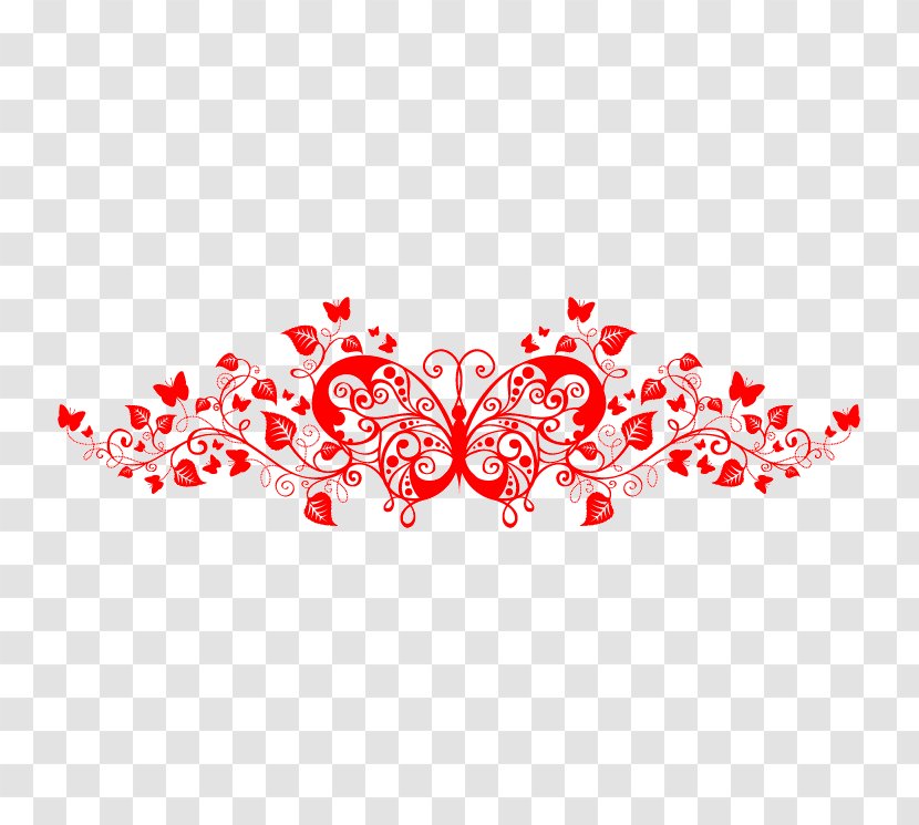 Butterfly Flower Pattern - Frame Transparent PNG