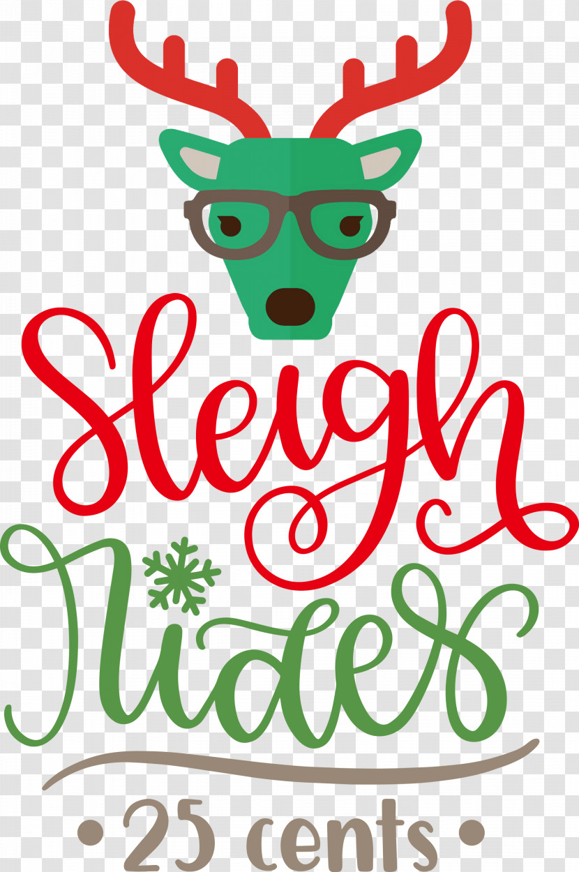 Sleigh Rides Deer Reindeer Transparent PNG