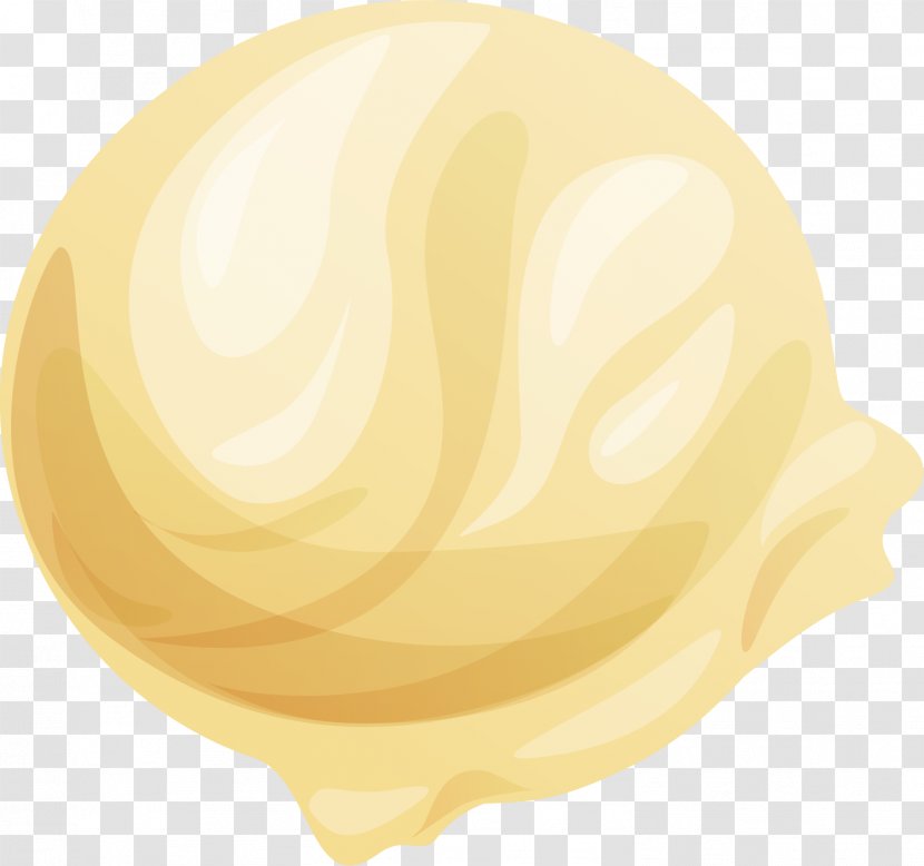 Yellow - Hand Painted Ice Cream Transparent PNG