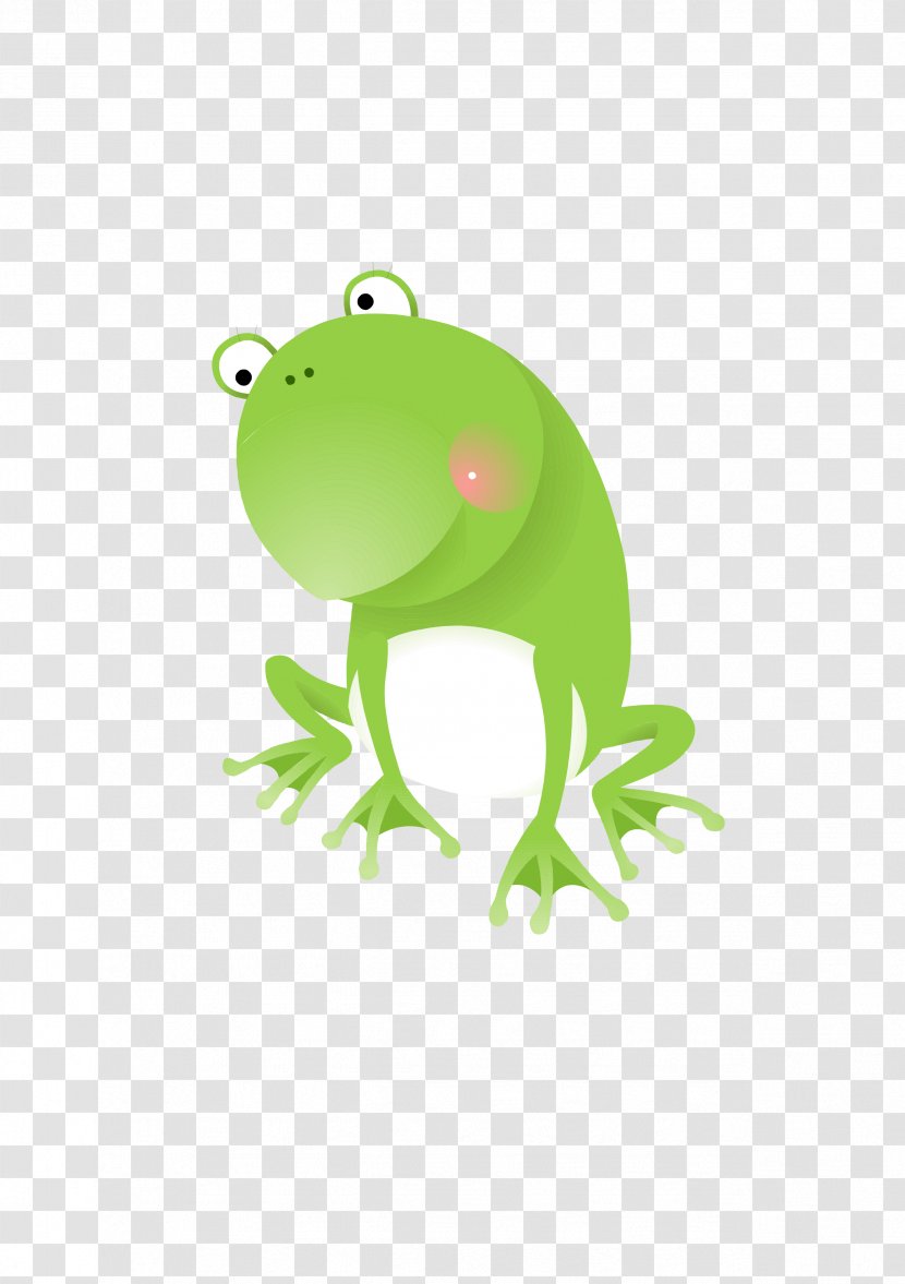 Common Frog Lithobates Clamitans Clip Art - Grass - Cute Vector Transparent PNG