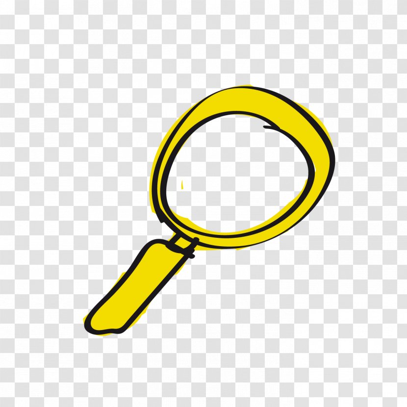 Desktop Wallpaper Magnifying Glass Clip Art - Yellow - Lens Transparent PNG