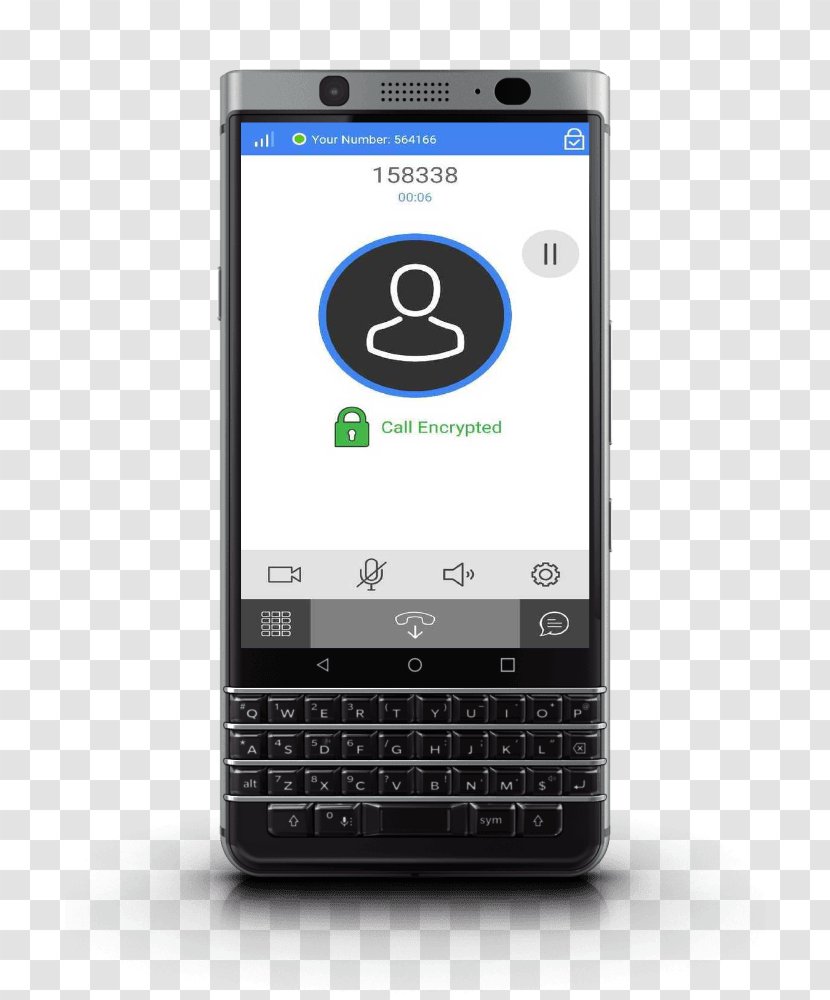 BlackBerry KEYone Priv Motion Smartphone - Communication Device - Make Phone Call Transparent PNG