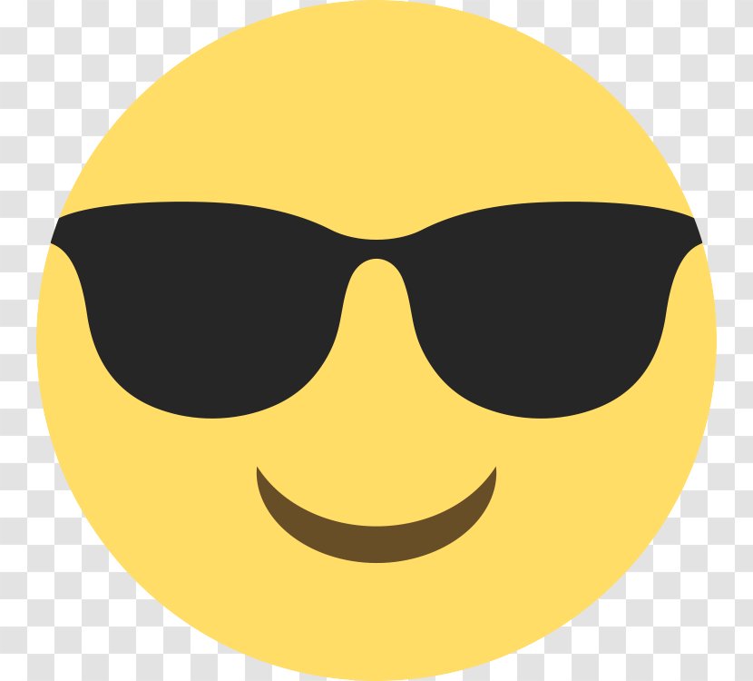 Face With Tears Of Joy Emoji The Movie Smiley Emoticon - Yellow - Sunglasses Transparent PNG