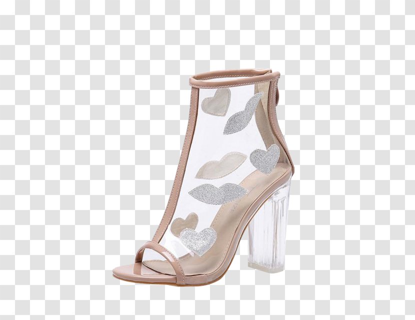 High-heeled Shoe Clear Heels Fashion Sandal - Basic Pump Transparent PNG