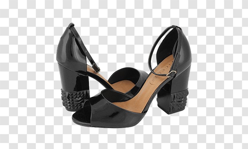 Sandal Shoe Walking Pump - Black Transparent PNG