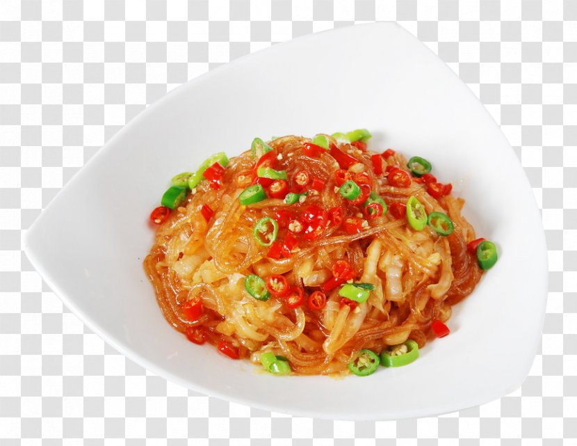 Spaghetti Alla Puttanesca Chinese Noodles Fried Chow Mein Hot And Sour Noodle - Sauerkraut Sweet Potato Powder Transparent PNG
