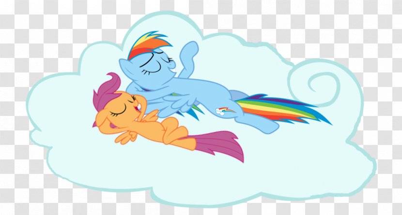 Rainbow Dash Pony Illustration Horse - Organism Transparent PNG