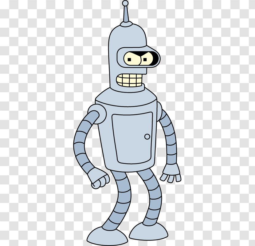 Bender Leela Television Show Character - Line Art Transparent PNG