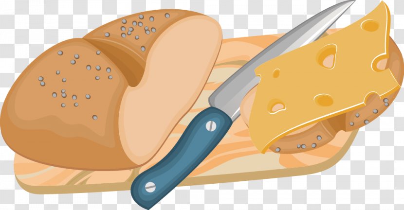 Bread Knife Breakfast Kitchen - Hand-painted Knives Transparent PNG