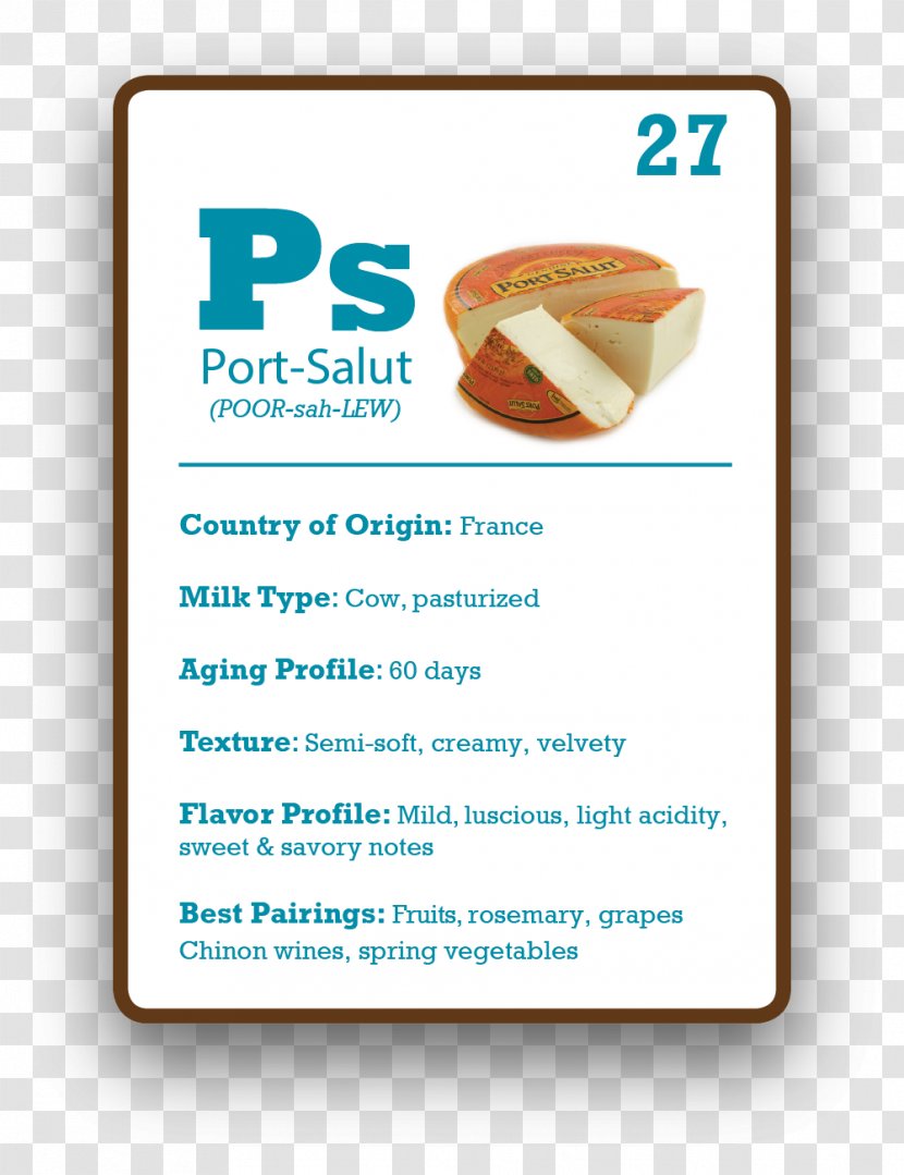 Port Salut Cheese Line Font Transparent PNG