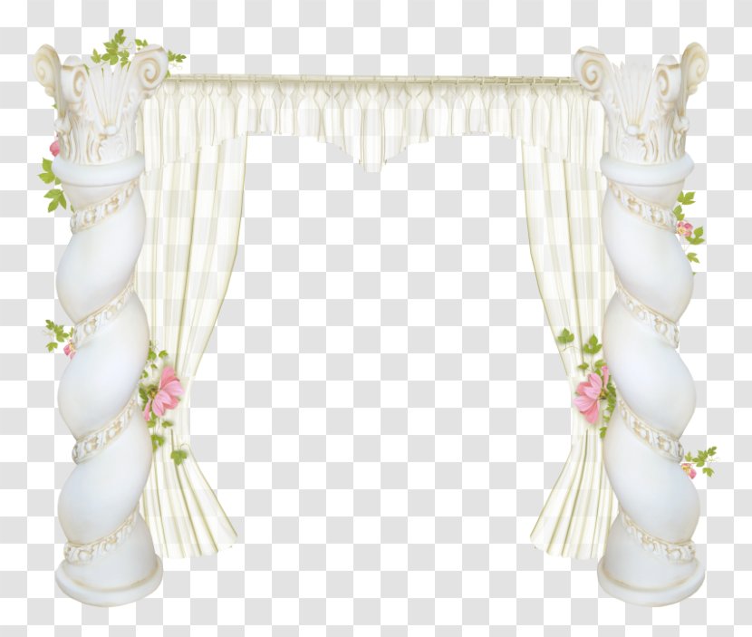 Window White Curtain Living Room Bedroom - Picture Frame - Curtains Transparent PNG