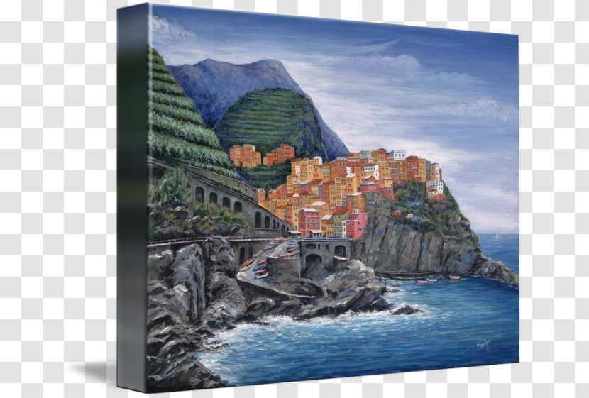 Manarola .it Towel Blanket Canvas Print - Cliff - It Transparent PNG