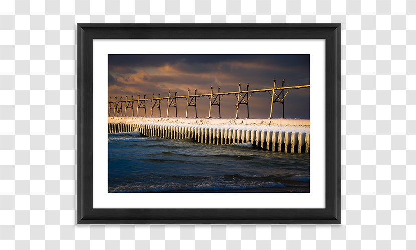 Grand Haven Picture Frames Photography River Printing - Canvas - Boardwalk Transparent PNG