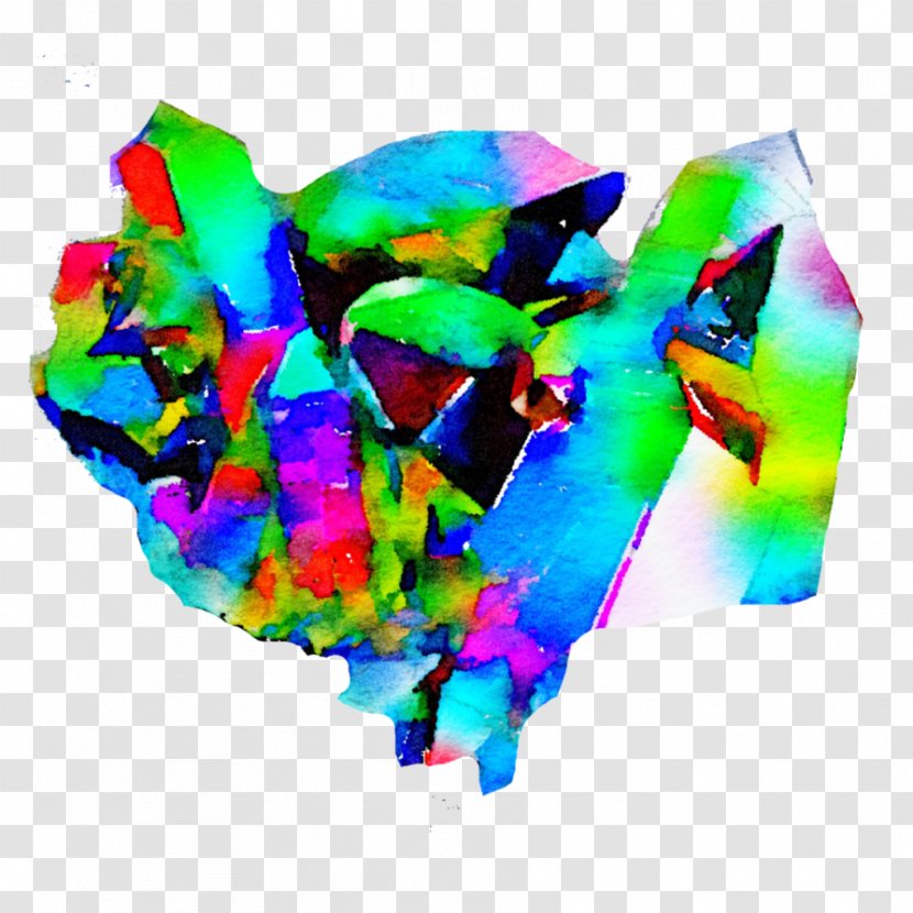 Watercolor Painting Geode Crystal Art - Paper Transparent PNG