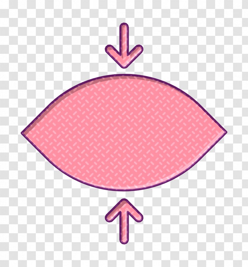 Essential Icon Eye Focus - Peach - Symbol Plant Transparent PNG
