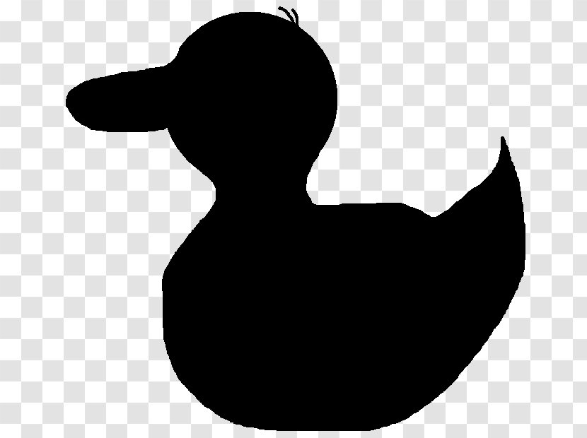 Duck Ducks, Geese And Swans Water Bird Silhouette - Goose Blackandwhite Transparent PNG