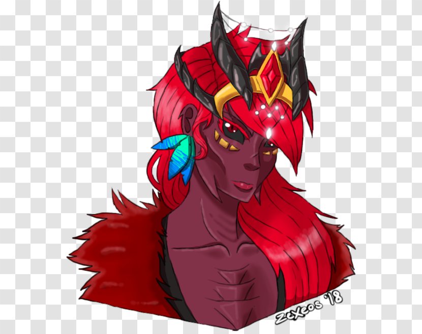 Demon Illustration Cartoon Legendary Creature RED.M - Supernatural Transparent PNG