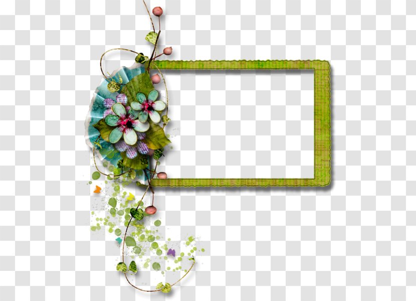Picture Frames Digital Scrapbooking Paper Floral Design - Flower Transparent PNG