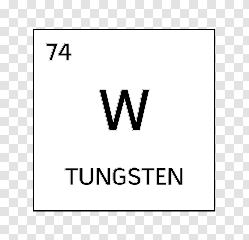 White Yellow Symbol Tungsten Chemical Element - Mercury Transparent PNG
