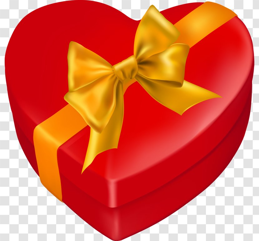 Heart Gift Box - Ribbon Transparent PNG