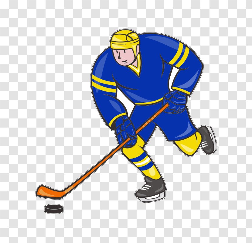 Hockey Sticks Ice Puck Cartoon - College Transparent PNG