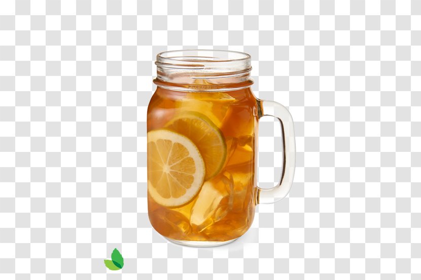 Iced Tea Mason Jar Orange Drink Pickling - Lemon Transparent PNG