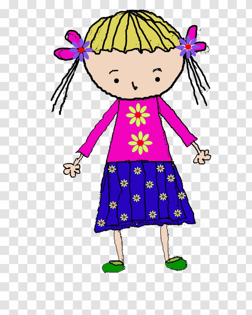 Child Art Toddler Dress Clip - Pink Transparent PNG