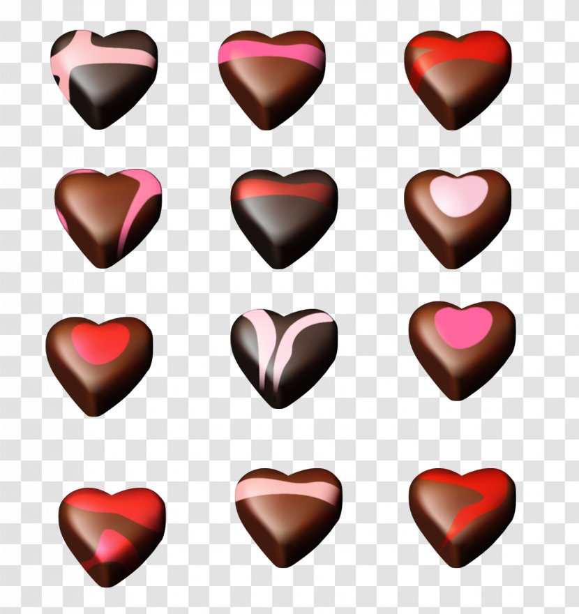 Chocolate Truffle Valentines Day Clip Art - Love - Various Flavors Of Transparent PNG