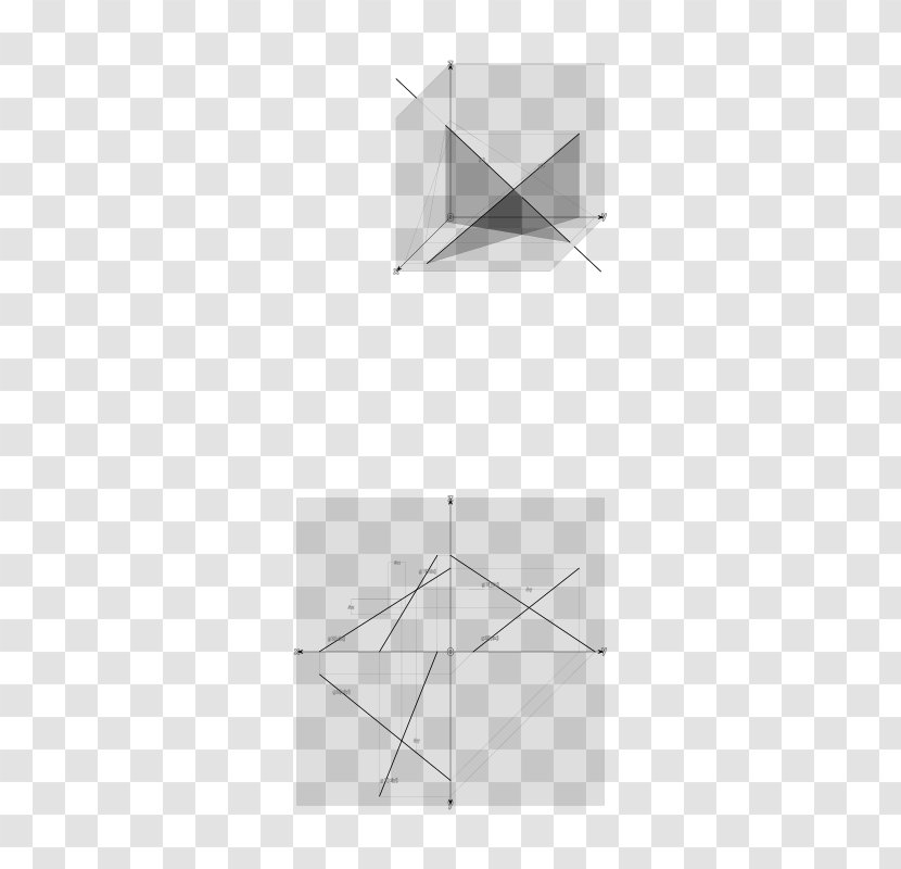 Triangle Origami Pattern - Table - Straight Lines Transparent PNG