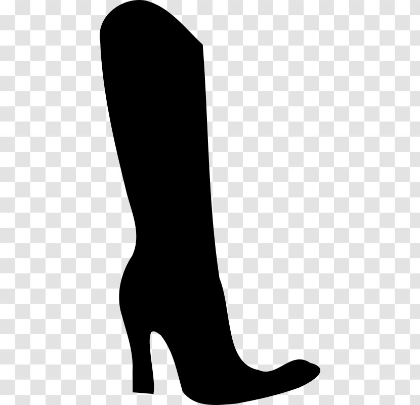 High-heeled Shoe Boot Clip Art - Silhouette - SHOE SILHOUETTE Transparent PNG