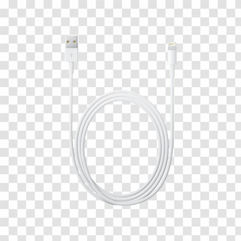 USB Electrical Cable IPhone 5 White Black - Mobile Phones Transparent PNG