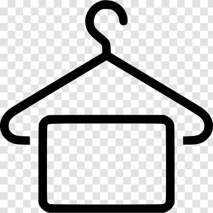 Cloakroom Clothing Cleaning Laundry - Black And White - Hanger Transparent PNG