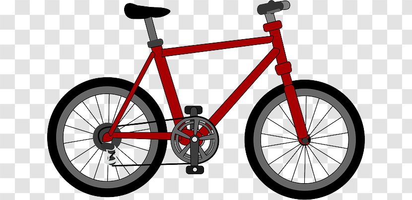 Bicycle Cycling Clip Art - Frames - Cartoon Bikes Transparent PNG