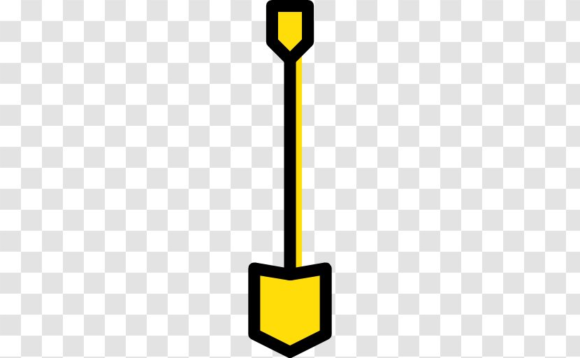 Shovel Tool Clip Art - Yellow Transparent PNG
