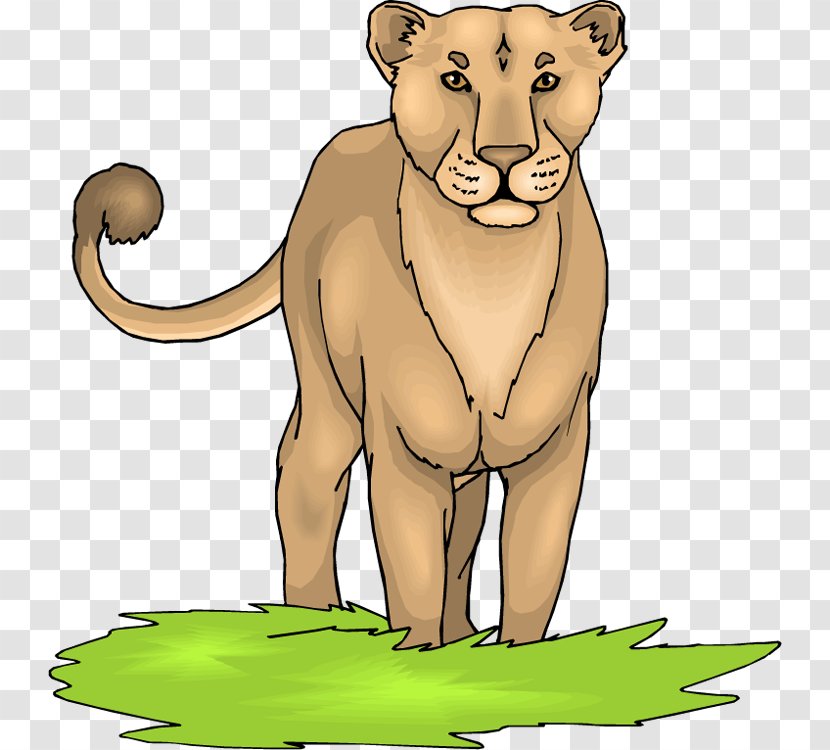 Lion Cougar Clip Art - Animal Figure Transparent PNG