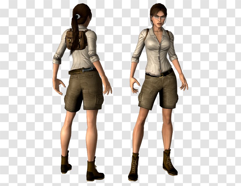 Lara Croft Adventure Film Clothing Costume - Action Figure Transparent PNG