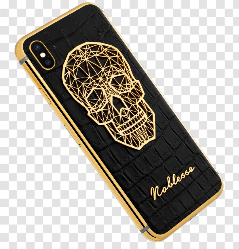 Gold Plating IPhone X Telephone - Brand Transparent PNG