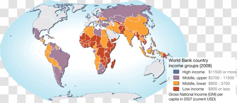 World Map Bank - Tree - Per Capita Income Transparent PNG