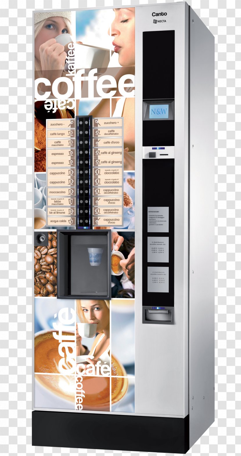 Coffee Espresso Vending Machines Caffè Macchiato - Machine Transparent PNG