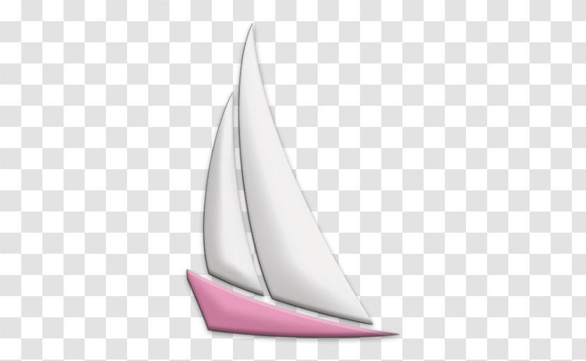 Sail Scow Lugger - Lilac Transparent PNG