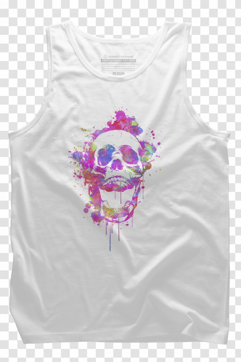 T-shirt Top Calavera Sleeveless Shirt - Active Tank Transparent PNG