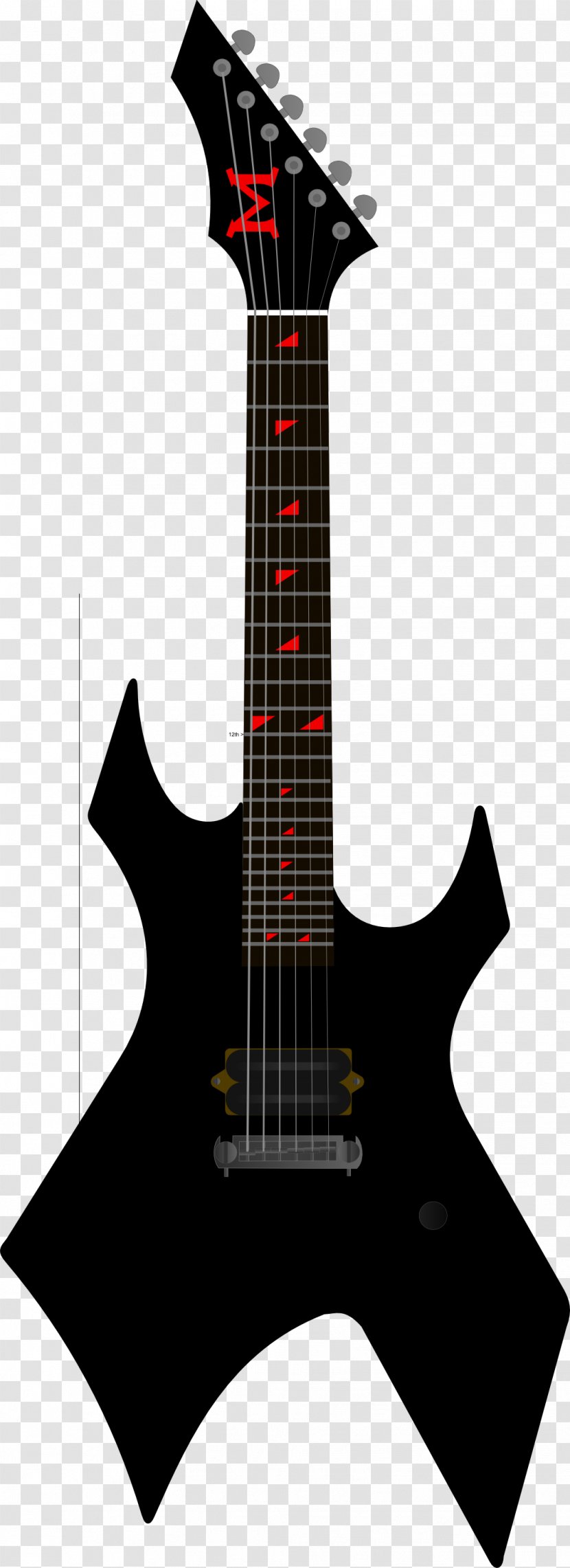 Seven-string Guitar B.C. Rich Warlock Electric - Solid Body - Rock Transparent PNG