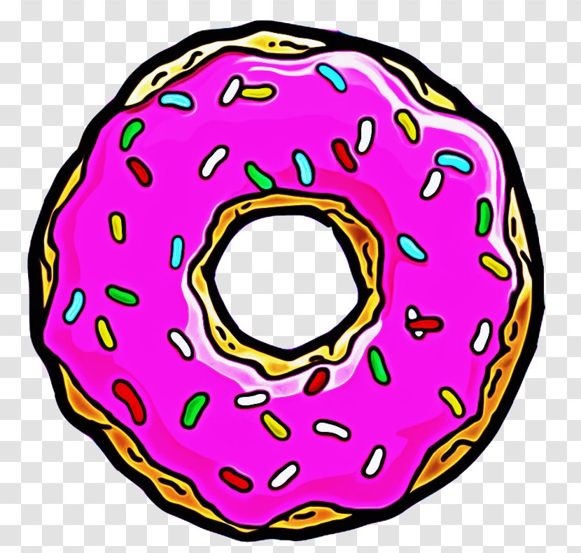 Pink Circle - Tshirt - Magenta Doughnut Transparent PNG